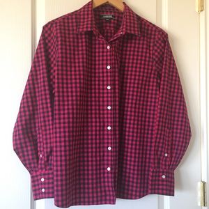 Lands’ End button-down shirt, size 14P